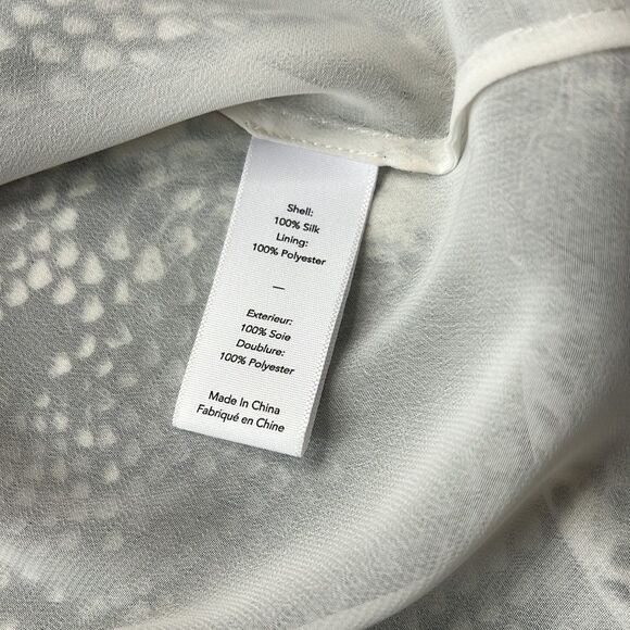 Elizabeth and James Silk Tank Top Animal Print with Tassels Size S Snake Print - Picture 4 of 5